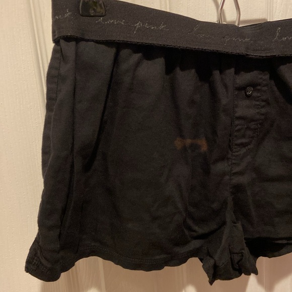 Victoria’s Secret PINK Black Rainbow Lettering Boxer Sleep Shorts - Picture 8 of 15